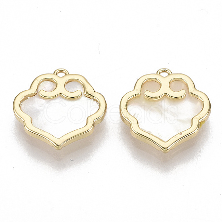 Natural Shell Charms KK-S356-101-NF-1