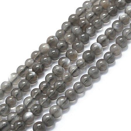 Natural Grey Moonstone Beads Strands G-A245-A05-01-1