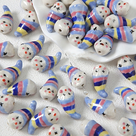 Pearlized Handmade Porcelain Beads PW-WGB7F21-03-1