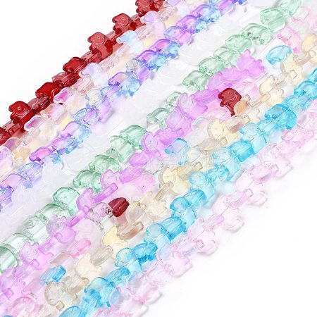 Transparent Glass Beads Strands GLAA-F114-03-1