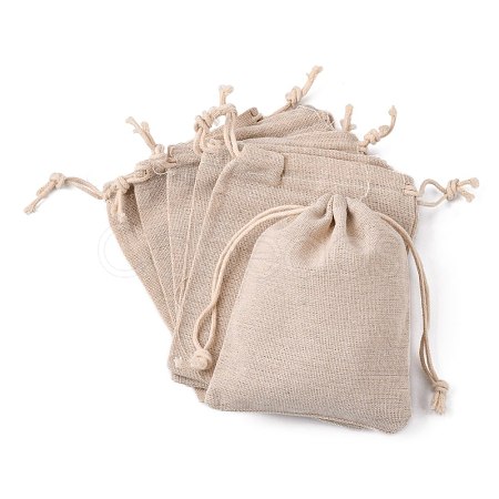 Cotton Packing Pouches Drawstring Bags X-ABAG-R011-12x15-1