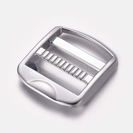 Zinc Alloy Ladder Lock SliderBuckle X-PALLOY-WH0067-71P-1