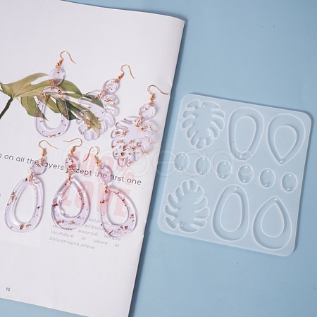 DIY Pendant Earring Silicone Molds DIY-L021-68-1