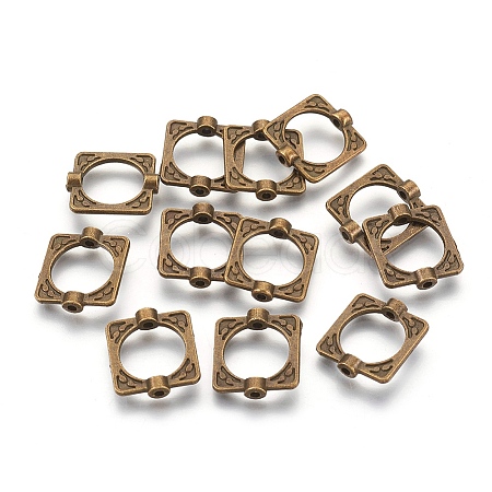 Tibetan Style Alloy Bead Frames X-TIBEB-6761-AB-LF-1