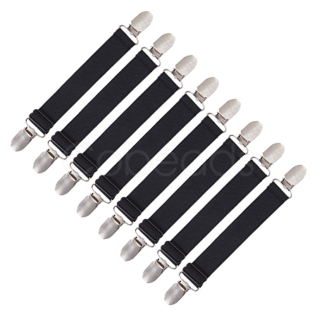 8Pcs Polyester & Iron Bed Sheet Grippers KY-FH0001-49-1