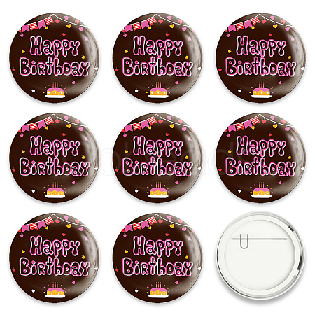 Tinplate Brooch JEWB-WH0012-026-1