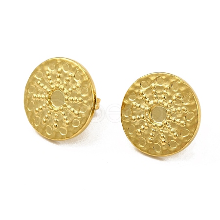 Ion Plating(IP) 304 Stainless Steel Stud Earring Cabochon Settings EJEW-I281-11G-1