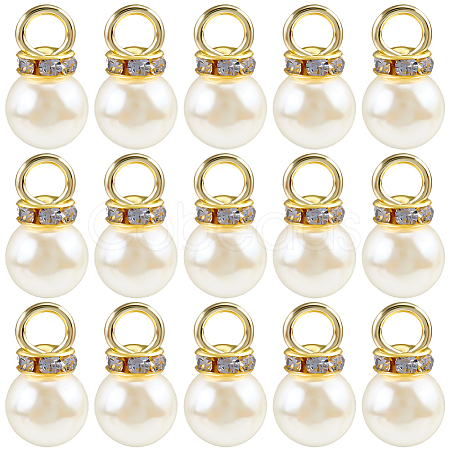 200Pcs ABS Imitation Pearl Pendants FIND-SC0019-99-1