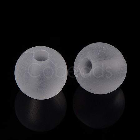 Round Transparent Acrylic Beads PL582-1