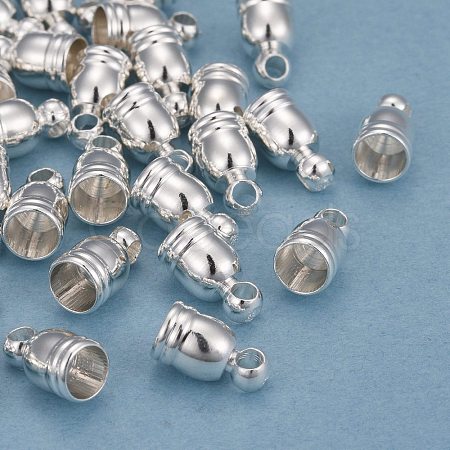 Brass Cord End Cap for Jewelry Making KK-O139-14A-S-1