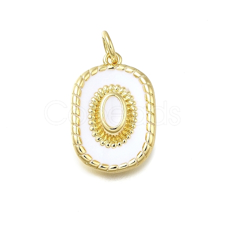 Brass Enamel Pendants KK-K400-20G-01-1