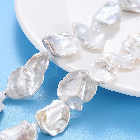 Natural Keshi Pearl Beads Strands PEAR-S020-V01-1