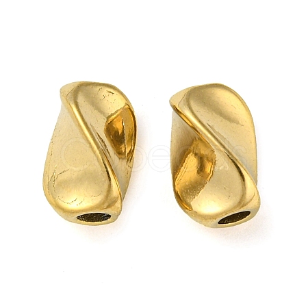 Ion Plating(IP) 304 Stainless Steel Twist Beads STAS-P341-24G-1
