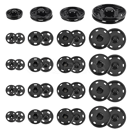 4 Styles Alloy & Brass Buttons BUTT-PH0001-33B-1