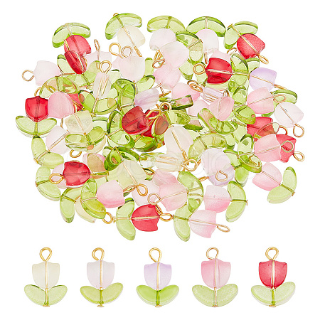 DICOSMETIC 60Pcs Handmade Lampwork Pendants FIND-DC0004-83-1