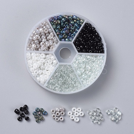 6/0 Glass Seed Beads SEED-X0052-03A-4mm-1