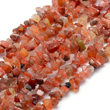 Natural Carnelian Beads Strands X-G-P332-04-1