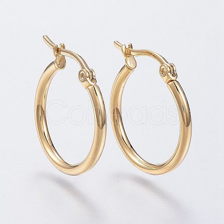 304 Stainless Steel Hoop Earrings LS-EJEW-F105-12G-1