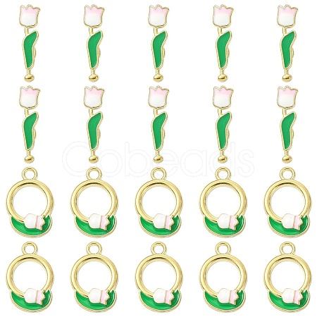 10Pcs Zinc Alloy Enamel Toggle Clasps FIND-CJ0004-98-1