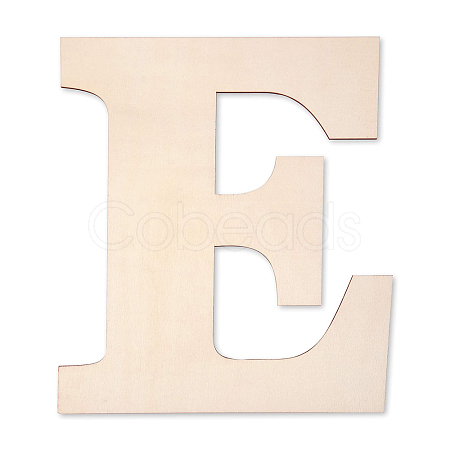 Letter Unfinished Wood Blank Cutouts DIY-ZX040-01E-1