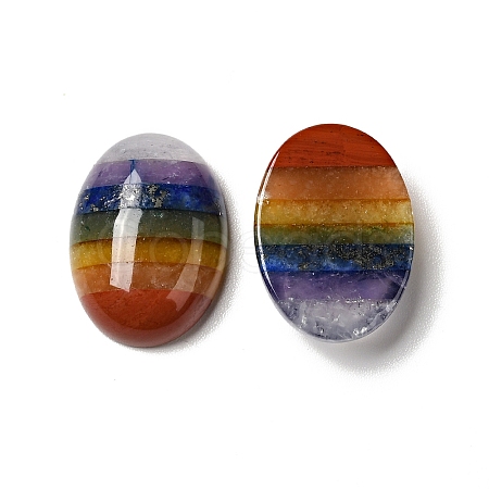 Chakra Natural Mixed Gemstone Cabochons G-F724-01A-1