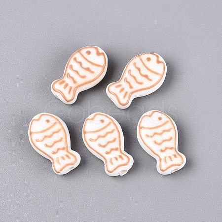 Handmade Porcelain Ceramic Beads PORC-Q005-05B-1