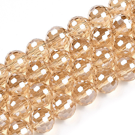 Electroplate Glass Bead Strands LS-EGLA-R041-10mm-09-1
