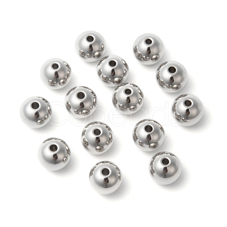 Tarnish Resistant 304 Stainless Steel Solid Beads STAS-G011-2-1