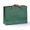 Kraft Paper Bags, Gift Bags, Shopping Bags, with Cotton Cord Handles, Sea Green, 26.9x20x0.25cm