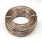 Round Aluminum Wire, Bendable Metal Craft Wire, for DIY Jewelry Craft Making, Camel, 6 Gauge, 4mm, 16m/500g(52.4 Feet/500g)