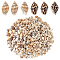 PandaHall Elite 230Pcs 2 Styles Natural Shell Beads, Shell Shape, 10~15x6~9mm, Hole: 1~1.2mm