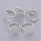 Adjustable Iron Silver Color Plated Pad Ring Base Findings, Inner Diameter: 18mm