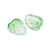 Two-Tone Transparent Glass Charms X-GLAA-H016-15I-2