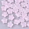 Transparent Spray Painted Glass Beads X1-GLAA-N035-01-A02-1