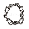 304 Stainless Steel Chunky Link Chain Bracelets for Women Men BJEW-C148-03AS-4