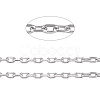 Non-Tarnish 3.28 Feet 304 Stainless Steel Cable Chains X-CHS-D004-01P-1