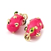 Fruit Brass Enamel Pendants KK-M324-04B-G-2