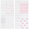 4 Bags 4 Styles Printed Transparent OPP Cellophane Storage Bags OPP-SP0001-07B-1
