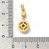 Ion Plating(IP) 304 Stainless Steel Micro Pave Cubic Zirconia Pendants STAS-H228-03G-03-3