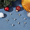 200Pcs 2 Colors Aluminum Round Ornament Cap FIND-AR0004-87B-3