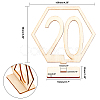 Wood Table Numbers Cards AJEW-PH0016-59-5