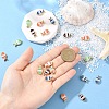 20Pcs Light Gold Tone Alloy Enamel Beads FIND-YW0010-21-5