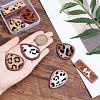 SUPERFINDINGS 12Pcs 6 Style Eco-Friendly Cowhide Leather Big Pendants FIND-FH0004-31-3