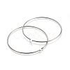 Tarnish Resistant 201 Stainless Steel Big Hoop Earrings EJEW-A052-20E-P-2