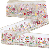 5 Yards Polyester Embroidery Flower Ribbon OCOR-CY0001-17A-1