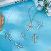 6Pcs 2 Colors 304 Stainless Steel Pendants STAS-BBC0007-21-7