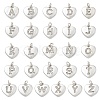 Brass Micro Pave Clear Cubic Zirconia Pendants KK-D229-01P-1