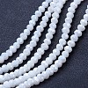 Electroplate Glass Beads Strands EGLA-A034-P6mm-B18-1