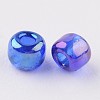 Round Transparent Colors Rainbow Glass Seed Beads X-SEED-A007-2mm-168-2