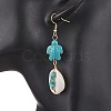 5 Pairs 304 Stainless Steel Shell Dangle Earrings EJEW-JE06441-2